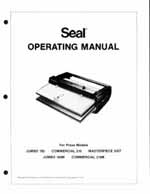 seal jumbo 150 dry mount press manual