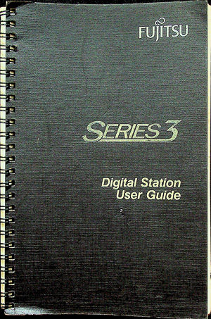 Fujitsu Series 3 Digital Station Telephone User Guide - Original Factory Manual