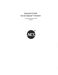 NCS Opscan 5 OMR Scanner Owners Manual