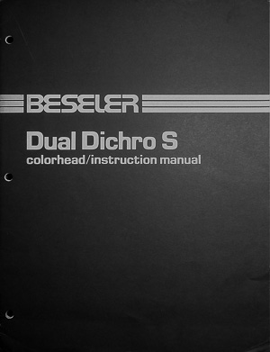 Beseler Dual Dichro S Colorhead Owners Manual