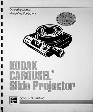 Kodak Carousel Slide Projector Operating Manual
