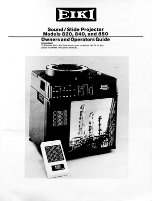 Eiki Ringmaster II Sound / Slide Projector Owners Manual