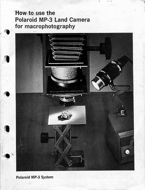 Macrophotography For The Polaroid MP-3 Industrial View Land Camera Manual