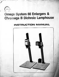Omega B66 and Chromega B Lamphouse Owners Manual