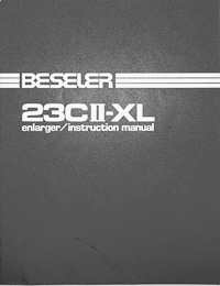 Beseler 23CII-XL Photo Enlarger Owners Manual