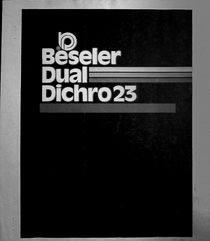 Beseler Dual Dichro 23 Colorhead Owners Manual