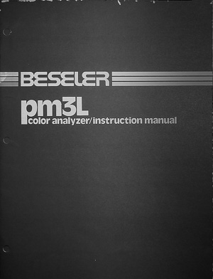 Beseler PM3L Color Analyzer Owners Manual