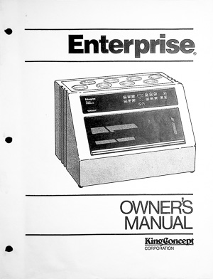 King Concept Enterprise Photographic Processor Owners Manual