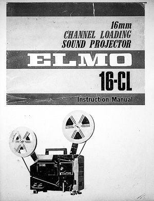 Elmo 16mm Model 16-CL Projector Owners Manual