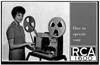 RCA 1600 16mm Sound Movie Projector Owner's Manual