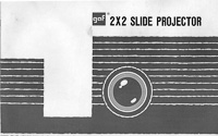GAF 2x2 35mm Slide Projector Owner's Manual