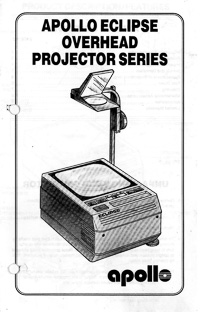 Apollo Eclipse Overhead Projector Owner's Manual