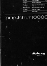 Courtenay Computaflash 1000C Studio Flash Instruction Manual